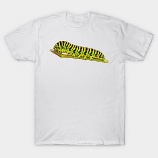 Swallowtail caterpillar Papilio machaon T-Shirt